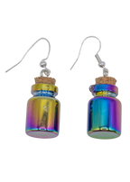 Iridescent Potion Bottle Earrings - New Age Realms