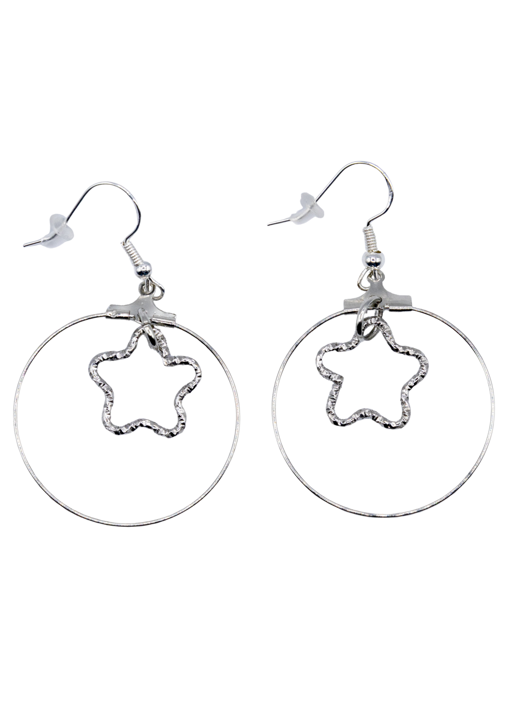 Star In Hoop Earrings - New Age Realms