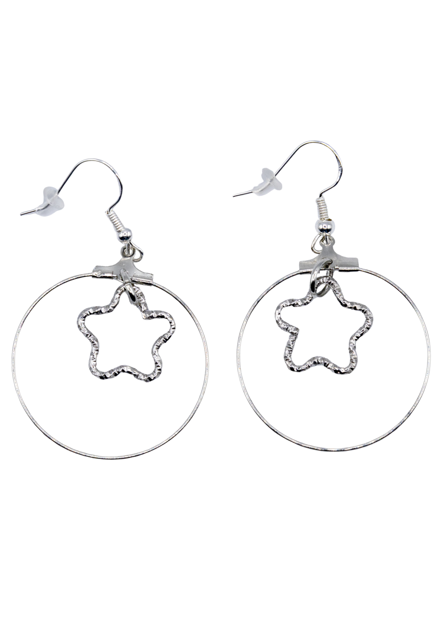 Star In Hoop Earrings - New Age Realms