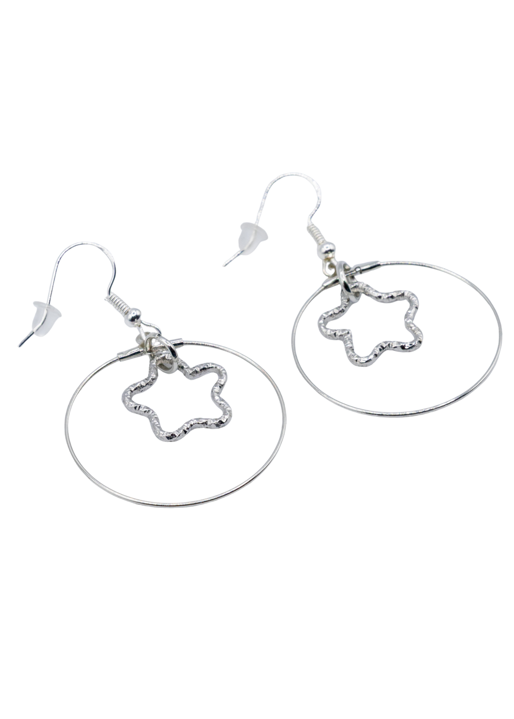 Star In Hoop Earrings - New Age Realms