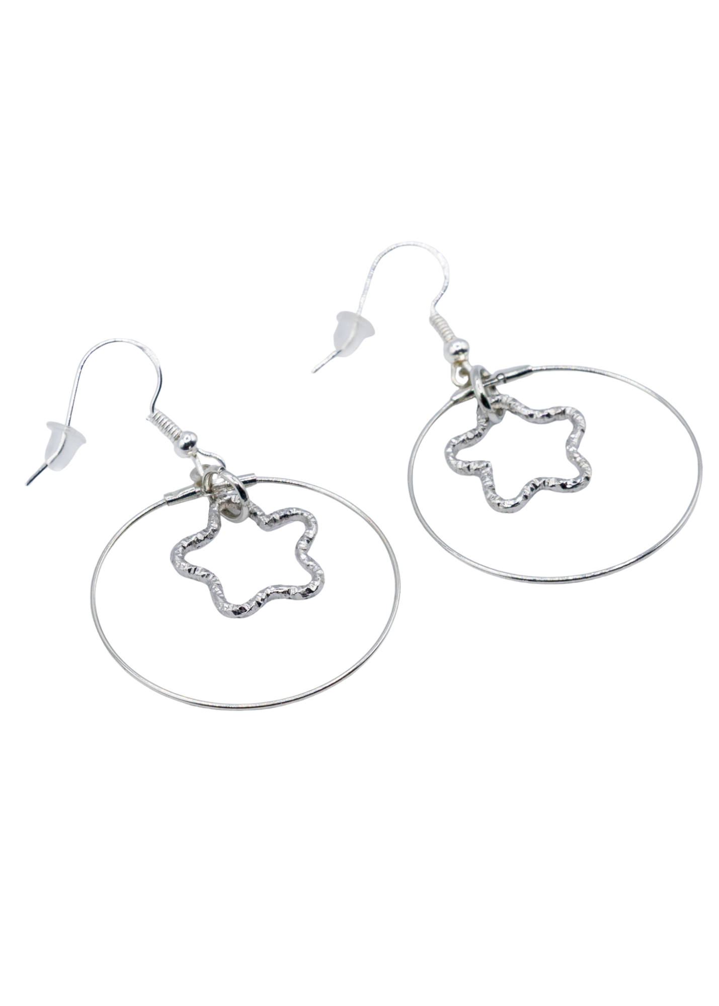 Star In Hoop Earrings - New Age Realms