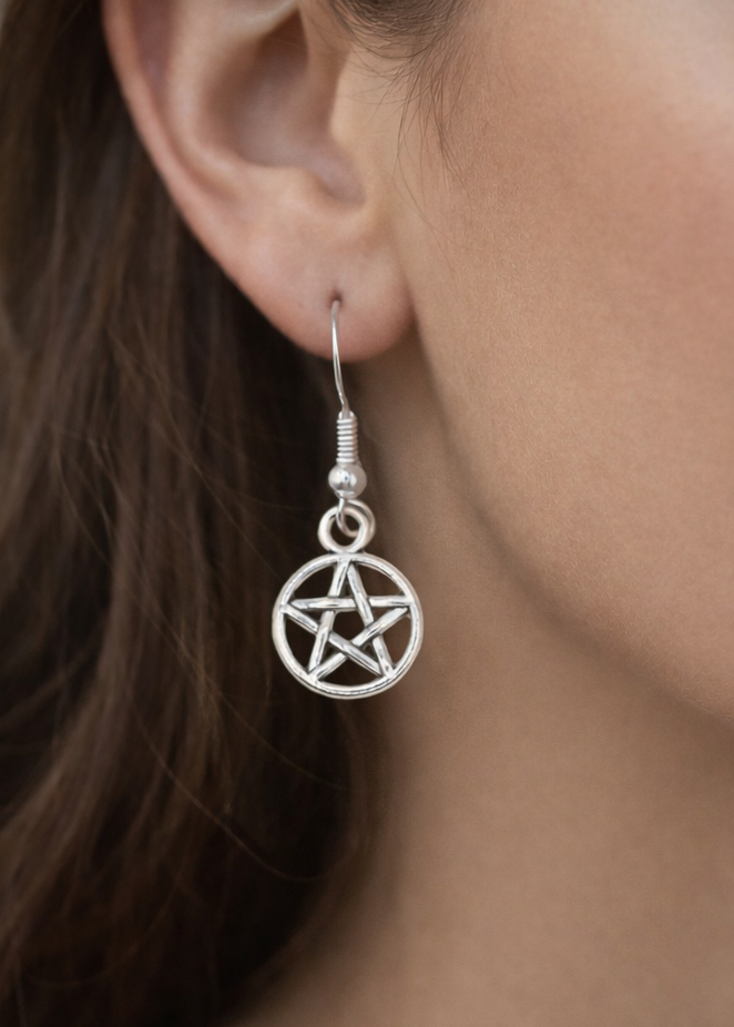 Pentacle Earrings - New Age Realms