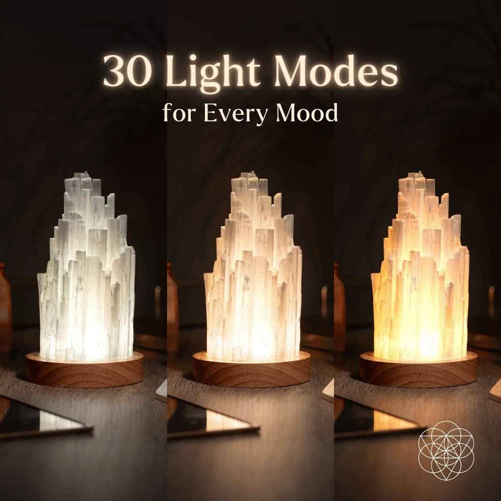 The Cleanse-All Selenite Lamp - 2 Pounds of Healing Power