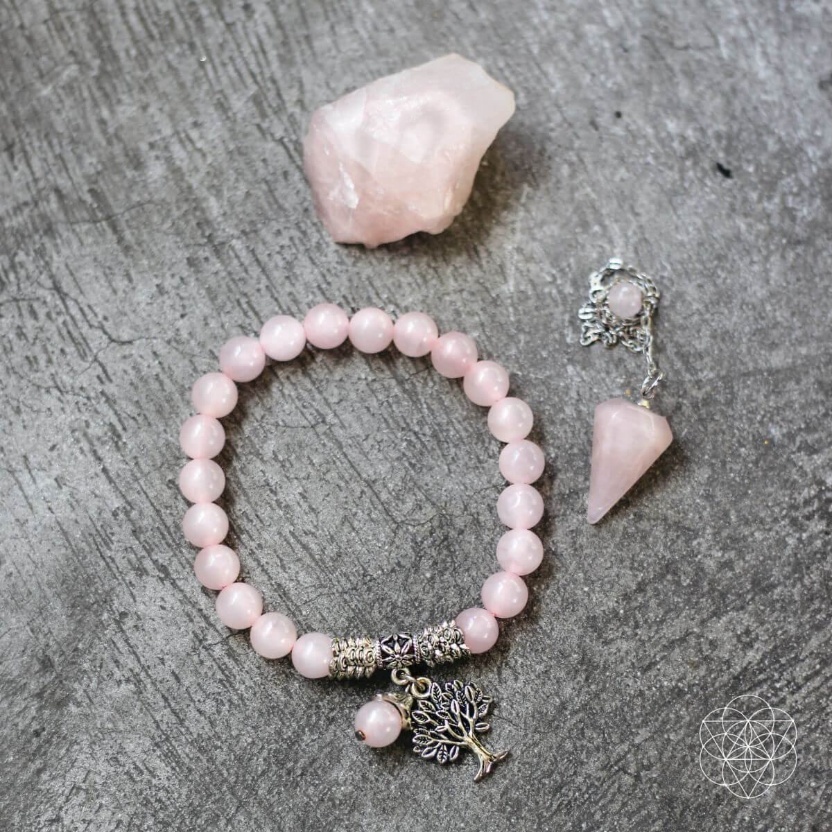 The Rose Quartz Healing Crystal Set - New Age Realms