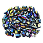 Titanium Aura Quartz Points (1 Pound) Size 1-3 Inches Polished Rainbow Crystal Lot - New Age Realms