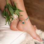 Triple Crystal Anklet of Positivity - New Age Realms
