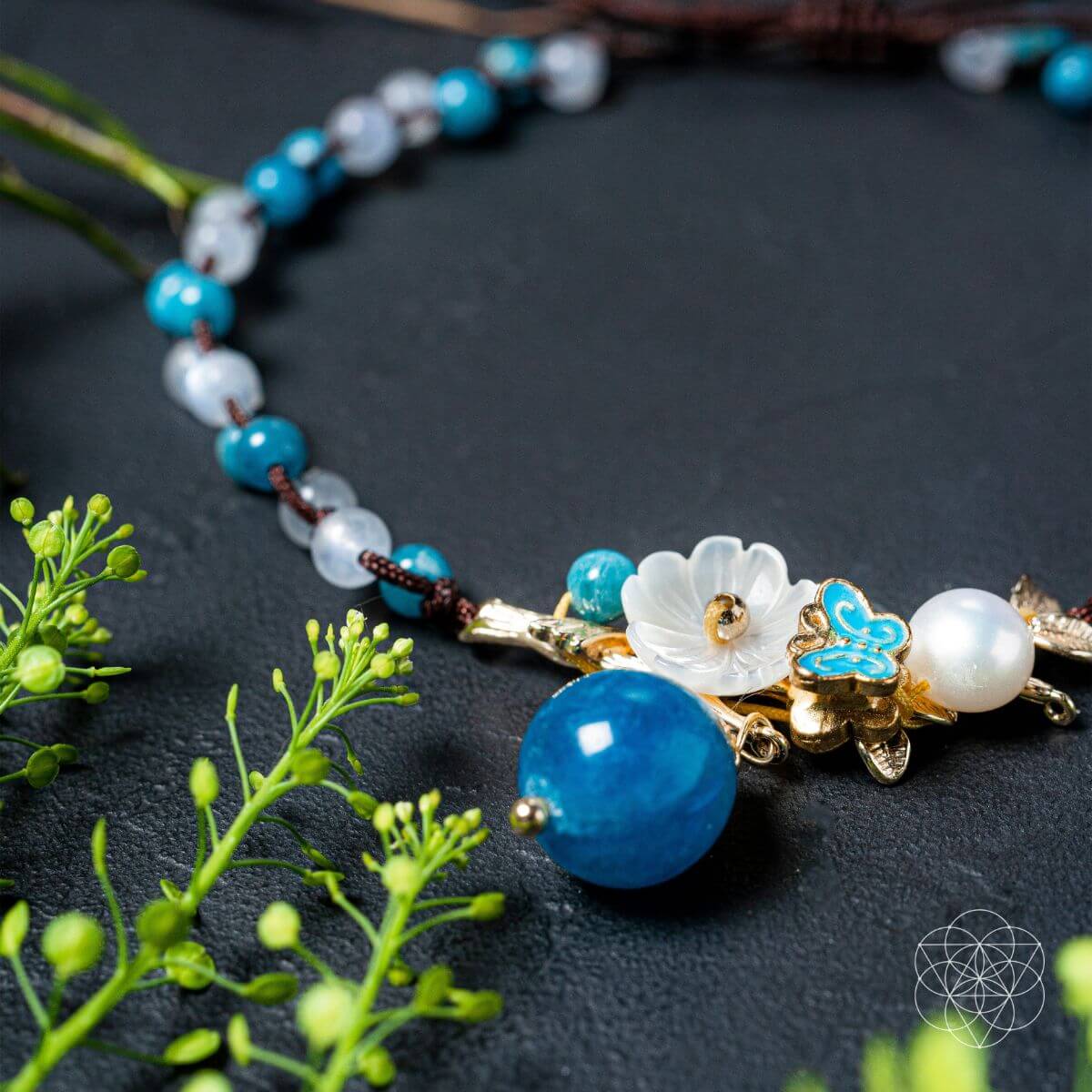 Triple Crystal Anklet of Positivity - New Age Realms