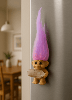 Crystal Troll Doll Refrigerator Magnet - New Age Realms