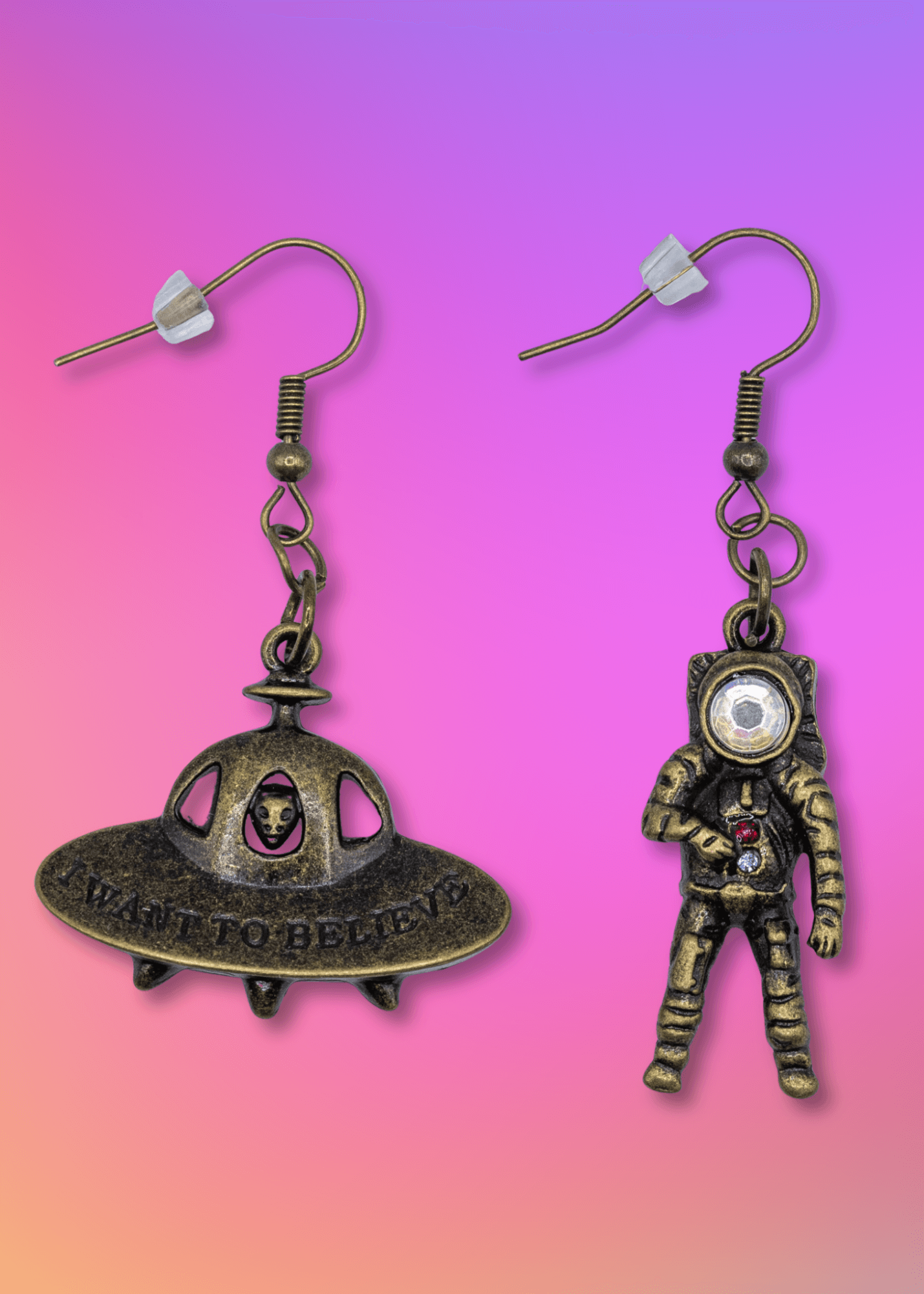 UFO & Astronaut Earrings - New Age Realms