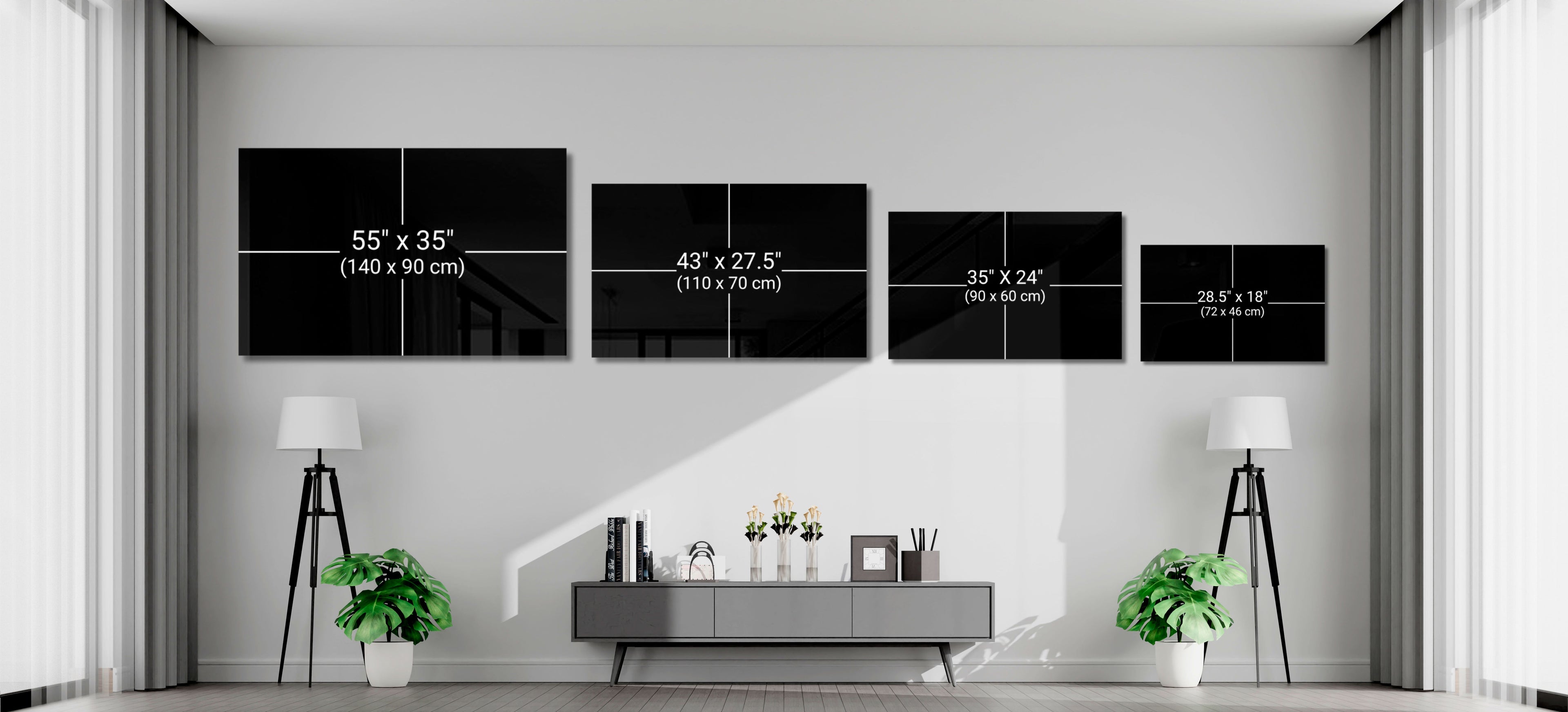 Sacred Geometry Glass Harmony of Shapes Wall Art