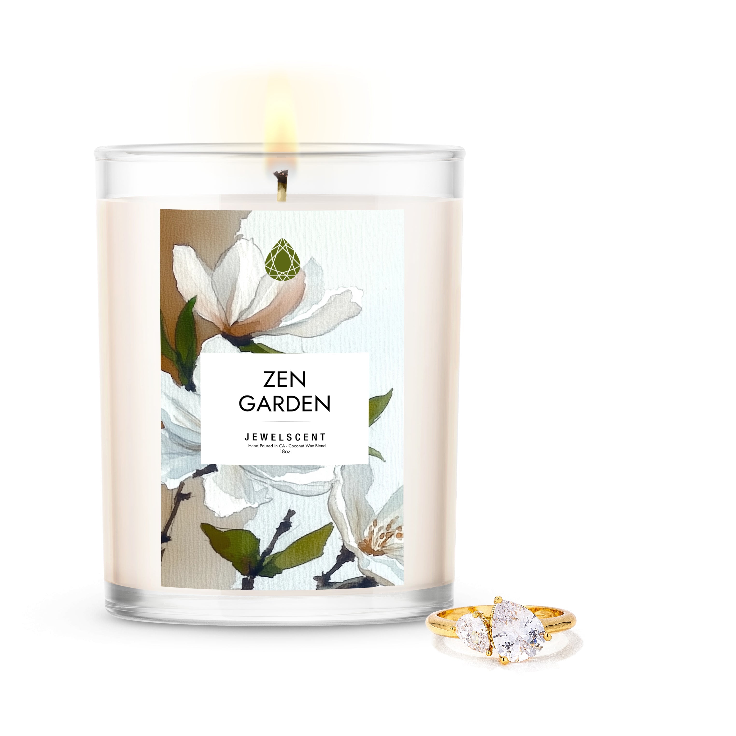 Zen Garden 18oz Mystery Jewelry Candle - New Age Realms